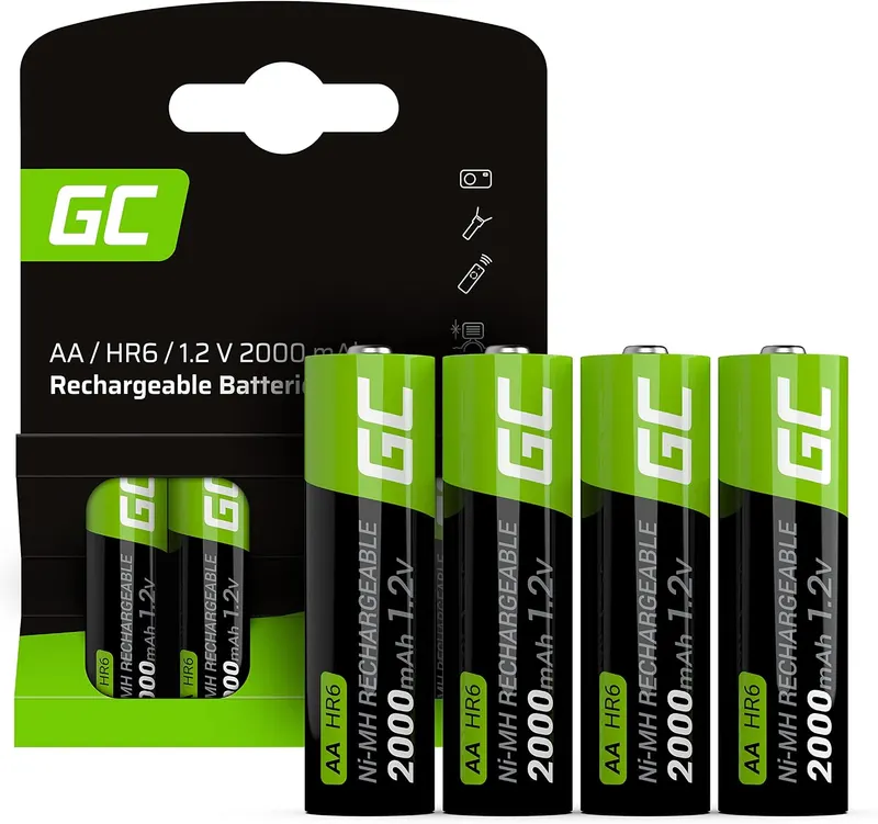 Green Cell 4x Akumulatorki AA 2000 mAh 1.2V Ni-MH [4 sztuki]