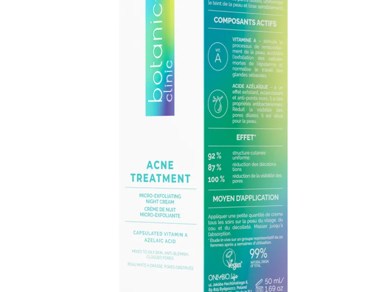 Botanic Clinic by ONLYBIO Acne Treatment Micro-Exfoliating night cream 50ml