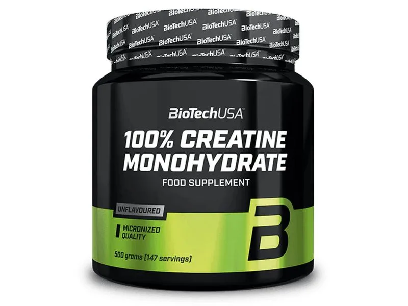 Kreatyna Monohydrat BioTechUSA 100% Creatine Monohydrate 500g - Sklep Świat Supli